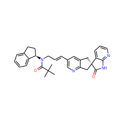 CC(C)(C)C(=O)N(C/C=C/c1cnc2c(c1)C[C@@]1(C2)C(=O)Nc2ncccc21)[C@@H]1CCc2ccccc21 ZINC000103234787