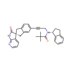 CC(C)(C)C(=O)N(CC#Cc1ccc2c(c1)C[C@@]1(C2)C(=O)Nc2ncccc21)[C@@H]1CCc2ccccc21 ZINC000103235568