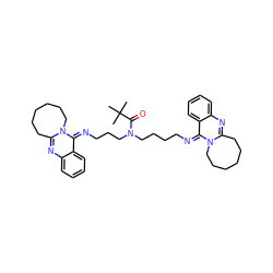 CC(C)(C)C(=O)N(CCCCN=c1c2ccccc2nc2n1CCCCCC2)CCCN=c1c2ccccc2nc2n1CCCCCC2 ZINC000261099455