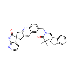 CC(C)(C)C(=O)N(Cc1ccc2nc3c(cc2c1)C[C@@]1(C3)C(=O)Nc2ncccc21)C[C@@H]1CCc2ccccc21 ZINC000064512806