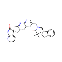 CC(C)(C)C(=O)N(Cc1cnc2nc3c(cc2c1)C[C@@]1(C3)C(=O)Nc2ncccc21)C[C@@H]1CCc2ccccc21 ZINC000064512808