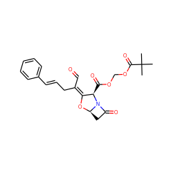 CC(C)(C)C(=O)OCOC(=O)[C@@H]1/C(=C(\C=O)C/C=C/c2ccccc2)O[C@@H]2CC(=O)N12 ZINC000222283647