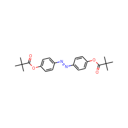 CC(C)(C)C(=O)Oc1ccc(/N=N/c2ccc(OC(=O)C(C)(C)C)cc2)cc1 ZINC000026004434