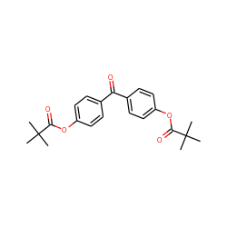 CC(C)(C)C(=O)Oc1ccc(C(=O)c2ccc(OC(=O)C(C)(C)C)cc2)cc1 ZINC000002519832