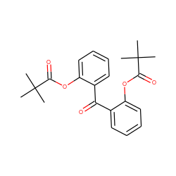 CC(C)(C)C(=O)Oc1ccccc1C(=O)c1ccccc1OC(=O)C(C)(C)C ZINC000026003447