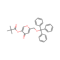 CC(C)(C)C(=O)Oc1coc(COC(c2ccccc2)(c2ccccc2)c2ccccc2)cc1=O ZINC000026003179