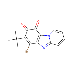 CC(C)(C)C1=C(Br)c2nc3ccccn3c2C(=O)C1=O ZINC000103281857