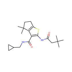 CC(C)(C)CC(=O)Nc1sc2c(c1C(=O)NCC1CC1)C(C)(C)CC2 ZINC000095562946