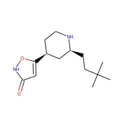 CC(C)(C)CC[C@H]1C[C@@H](c2cc(=O)[nH]o2)CCN1 ZINC000114144771