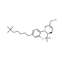 CC(C)(C)CCCCCc1ccc2c(c1)OC(C)(C)[C@@H]1CC=C(CO)C[C@@H]21 ZINC000095607432