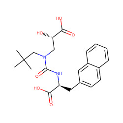 CC(C)(C)CN(C[C@H](O)C(=O)O)C(=O)N[C@@H](Cc1ccc2ccccc2c1)C(=O)O ZINC000029127803