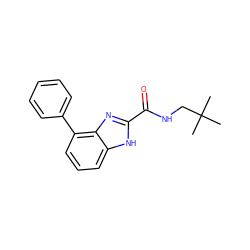 CC(C)(C)CNC(=O)c1nc2c(-c3ccccc3)cccc2[nH]1 ZINC000103268369