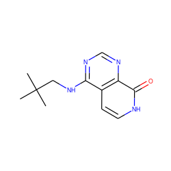 CC(C)(C)CNc1ncnc2c(=O)[nH]ccc12 ZINC000096285215