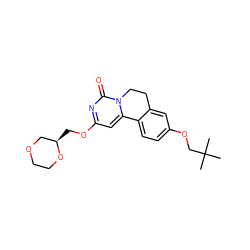 CC(C)(C)COc1ccc2c(c1)CCn1c-2cc(OC[C@@H]2COCCO2)nc1=O ZINC000142951924