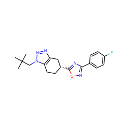 CC(C)(C)Cn1nnc2c1CC[C@@H](c1nc(-c3ccc(F)cc3)no1)C2 ZINC000653751520