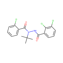 CC(C)(C)N(NC(=O)c1cccc(Cl)c1Cl)C(=O)c1ccccc1Cl ZINC000103200382