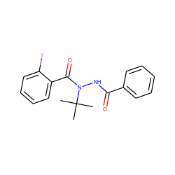 CC(C)(C)N(NC(=O)c1ccccc1)C(=O)c1ccccc1I ZINC000031501548