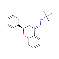 CC(C)(C)N/N=C1\C[C@H](c2ccccc2)Oc2ccccc21 ZINC000004933755