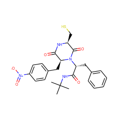 CC(C)(C)NC(=O)[C@@H](Cc1ccccc1)N1C(=O)[C@H](CS)NC(=O)[C@@H]1Cc1ccc([N+](=O)[O-])cc1 ZINC000013556889