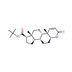 CC(C)(C)NC(=O)[C@@H]1CC[C@@H]2[C@@H]3CC[C@@H]4NC(=O)C=C[C@@]4(C)[C@H]3CC[C@@]12C ZINC000007997930