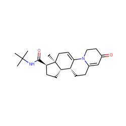 CC(C)(C)NC(=O)[C@@H]1CC[C@H]2[C@H]3CCC4=CC(=O)CCN4C3=CC[C@@]21C ZINC000100819533