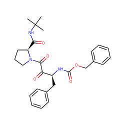 CC(C)(C)NC(=O)[C@@H]1CCCN1C(=O)C(=O)[C@H](Cc1ccccc1)NC(=O)OCc1ccccc1 ZINC000013453419