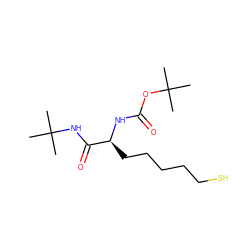 CC(C)(C)NC(=O)[C@H](CCCCCS)NC(=O)OC(C)(C)C ZINC000014969987