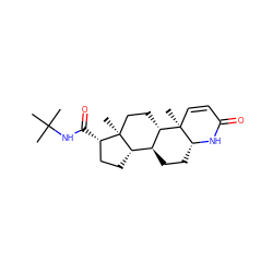 CC(C)(C)NC(=O)[C@H]1CC[C@H]2[C@@H]3CC[C@H]4NC(=O)C=C[C@]4(C)[C@H]3CC[C@]12C ZINC000003782599