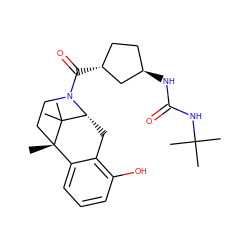 CC(C)(C)NC(=O)N[C@@H]1CC[C@@H](C(=O)N2CC[C@@]3(C)c4cccc(O)c4C[C@@H]2C3(C)C)C1 ZINC000115792022