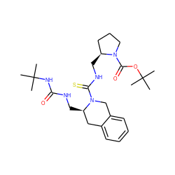 CC(C)(C)NC(=O)NC[C@@H]1Cc2ccccc2CN1C(=S)NC[C@H]1CCCN1C(=O)OC(C)(C)C ZINC000013489667