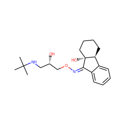 CC(C)(C)NC[C@H](O)CO/N=C1/c2ccccc2[C@@H]2CCCC[C@]12O ZINC000026960684