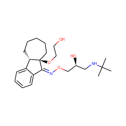 CC(C)(C)NC[C@H](O)CO/N=C1/c2ccccc2[C@@H]2CCCCC[C@]12OCCO ZINC000026936559