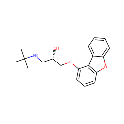 CC(C)(C)NC[C@H](O)COc1cccc2oc3ccccc3c12 ZINC000003109233