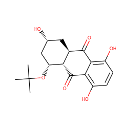 CC(C)(C)O[C@@H]1C[C@H](O)C[C@H]2C(=O)c3c(O)ccc(O)c3C(=O)[C@H]12 ZINC000004568178