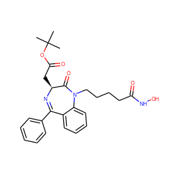 CC(C)(C)OC(=O)C[C@@H]1N=C(c2ccccc2)c2ccccc2N(CCCCC(=O)NO)C1=O ZINC001772583946