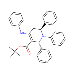 CC(C)(C)OC(=O)C1=C(Nc2ccccc2)C[C@@H](c2ccccc2)N(c2ccccc2)[C@@H]1c1ccccc1 ZINC000142922507