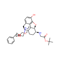 CC(C)(C)OC(=O)CN[C@H]1CC[C@@]2(OCCCc3ccccc3)[C@H]3Cc4ccc(O)c5c4[C@@]2(CCN3CC2CC2)[C@H]1O5 ZINC000066079560