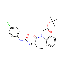 CC(C)(C)OC(=O)CN1C(=O)[C@@H](NC(=O)Nc2ccc(Cl)cc2)CCc2ccccc21 ZINC000001534223