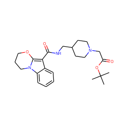 CC(C)(C)OC(=O)CN1CCC(CNC(=O)c2c3n(c4ccccc24)CCCO3)CC1 ZINC000066251417