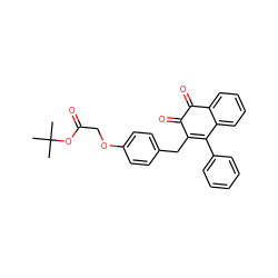 CC(C)(C)OC(=O)COc1ccc(CC2=C(c3ccccc3)c3ccccc3C(=O)C2=O)cc1 ZINC000013443972