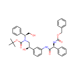 CC(C)(C)OC(=O)N(C[C@H](O)c1cccc(NC(=O)[C@@H](NC(=O)OCc2ccccc2)c2ccccc2)c1)[C@H](CO)c1ccccc1 ZINC000150611550