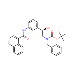 CC(C)(C)OC(=O)N(Cc1ccccc1)C[C@H](O)c1cccc(NC(=O)c2cccc3ccccc23)c1 ZINC000103288718