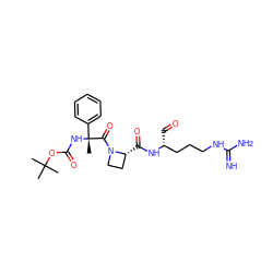 CC(C)(C)OC(=O)N[C@@](C)(C(=O)N1CC[C@H]1C(=O)N[C@H](C=O)CCCNC(=N)N)c1ccccc1 ZINC000003943981