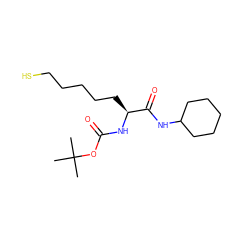 CC(C)(C)OC(=O)N[C@@H](CCCCCS)C(=O)NC1CCCCC1 ZINC000014969979