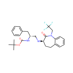 CC(C)(C)OC(=O)N[C@@H](CN[C@@H]1CCc2ccccc2N(CC(F)(F)F)C1=O)Cc1ccccc1 ZINC000028952686