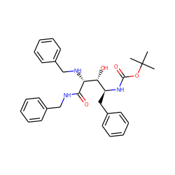 CC(C)(C)OC(=O)N[C@@H](Cc1ccccc1)[C@@H](O)[C@@H](NCc1ccccc1)C(=O)NCc1ccccc1 ZINC000013744833