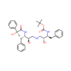 CC(C)(C)OC(=O)N[C@@H](Cc1ccccc1)[C@H](O)CNC[C@@H](O)[C@H](Cc1ccccc1)NC(=O)[C@@](C)(O)c1ccccc1 ZINC000029467078