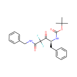 CC(C)(C)OC(=O)N[C@@H](Cc1ccccc1)C(=O)C(F)(F)C(=O)NCc1ccccc1 ZINC000026576792