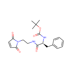 CC(C)(C)OC(=O)N[C@@H](Cc1ccccc1)C(=O)NCCN1C(=O)C=CC1=O ZINC000169331366