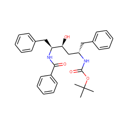 CC(C)(C)OC(=O)N[C@@H](Cc1ccccc1)C[C@H](O)[C@H](Cc1ccccc1)NC(=O)c1ccccc1 ZINC000026650057